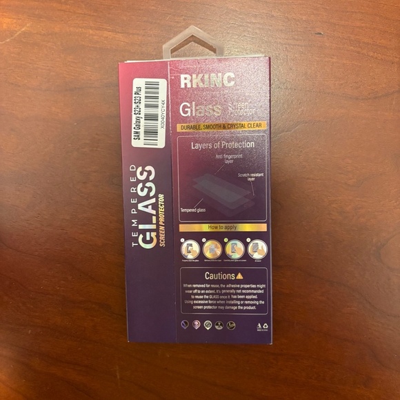 RKINC Tempered Glass Screen Protector Samsung Galaxy S23+ - Picture 3 of 6